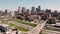 Kansas City and it`s urban skyline ready to handle cars and travelers