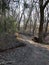 Kansas hiking trail in late Fall