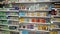 KANWAL, AUSTRALIA - JAN, 26, 2021: shelves with pain medications in an australia pharmacy