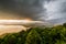 Kao Khad Viewpoint of Phuket city at sunset time under rainstorm, Phuket, Thailand