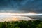 Kao Khad Viewpoint of Phuket city at sunset time under rainstorm, Phuket, Thailand