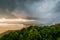 Kao Khad Viewpoint of Phuket city at sunset time under rainstorm, Phuket, Thailand