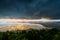 Kao Khad Viewpoint of Phuket city at sunset time under rainstorm, Phuket, Thailand