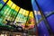 Kaohsiung City, Taiwan - July 21, 2018: Vibrant Colors of the Dome of Light at MRT Formosa Boulevard Station.