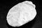 Kaolin on isolated black background, is an inorganic mineral, chemically inert