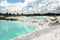 Kaolin Lakes at Belitung, Indonesia.