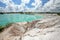 Kaolin Lakes at Belitung, Indonesia.