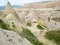 Kapadokya valley with beautiful rock formations