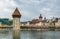 Kapellbrucke Chapel Bridge,  Lucerne, Switzerland