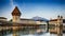 Kapellbrucke in Lucerne, Switzerland