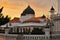 The Kapitan Keling Mosque during sunset