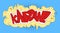 Kapow - Comics word. Vector retro abstract comic book text