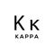 Kappa Greek alphabet design trendy