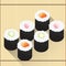 kappa maki rolls. Vector illustration decorative design