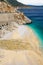 Kaputas Beach near Kalkan, Turkey. Lycian way. Summer and holiday concept