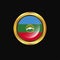 Karachay Chekessia flag Golden button