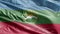 Karachay Cherkessia flag slow waving on the wind loop