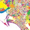 Karachi, Pakistan, colorful vector map