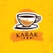 Karak Milk Chai Illustration On Organic Background. Spicy Hot Tea Design Element Vector Design