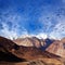 Karakoram mountain range view in Ladakh, India