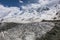 Karakorum mountains: Rakaposhi mountain top and glacier