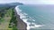 Karang Semar Beach, Banyuwangi, East Java, Indonesia. Aerial.