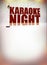 Karaoke music poster