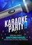 Karaoke party invitation poster design template. Karaoke night flyer design. Music voice concert