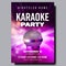 Karaoke Poster Vector. Dance Karaoke Music Event. Technology Symbol. Festival Concept. Live Singer. Realistic