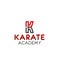 Karate academy letter K vector icon