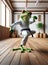 Karate Frog in Dojo