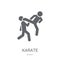 Karate icon. Trendy Karate logo concept on white background from