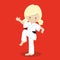 Karate Kid Girt Blond Crane 01