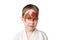 Karate kid with red gragon face painting