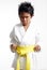 Karate Kid with yellow belt