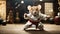 Karate Moves: Mouse Channels Martial Arts Mastery with Style and Grace