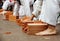 Karate students show their skills