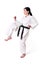 Karate woman posing