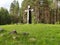 Karelia. Monument Grief Cross