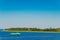 Karelia, Russia - 07.19.2018: a voyage with a hydrofoil through the picturesque places of Karelia. Russia