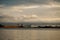 Karelia. Ships on the Onega Lake in Petrozavodsk. November 14, 2017