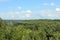 Karelia — Belaya Gora village — view from the cliff to Khizhozero and the forest