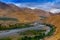 Kargil city with Indus river and Himalayan Mountains, Ladakh, India