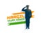 kargil vijay diwas background with patriotic saluting solider