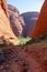 Karingana Lookout in Kata Tjuta monolits, Yulara, Ayers Rock, Red Center, Australia