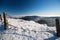 Karkonosze Krkonose from Sniezka Snezka, in winter.