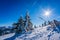 Karkonosze mountains winterscape