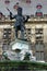 Karlsbrunnen in front of city hall in Aachen