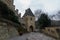 Karlstejn, Czech Republic - February 11, 2023 - View of The Karlstejn castle. The Royal palace was founded by King Charles IV.