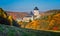 Karlstejn gothic castle near Prague, the most famous castle in Czech Republic